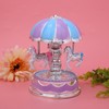 Innovative Children Carousel Birthday Gift Plastic Ornaments Luminous Eight Tone