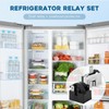 Refrigerator Starter Relay Set, 3 Pin 4.7 Ohm PTC Fridge