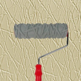 Nichiyo 10'' Patterned Paint Roller for Wall Decoration Classic Brick Embossing Texture Rubber Roller Decorative Household DIY Paint Art Tool for Wall Decoration(EG735T)