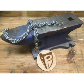 Chainmail Wallet Chain - Double Helix - Handcrafted - 14 Gauge - Galvanized