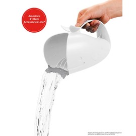 Skip Hop Haarwaschbecher zum tränenfreien Haarewaschen, Haarspülbecher Moby, weiß