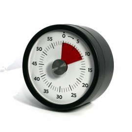 Elektronischer Küchentimer Eieruhr Kurzzeitmesser, 60 Minuten, Schwarz, mit akustischem und optischem Alarm - 235/7