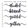 Thanksgiving Plate Cards, Thanksgiving Table Decorations Grateful Thankful Blessed Gather