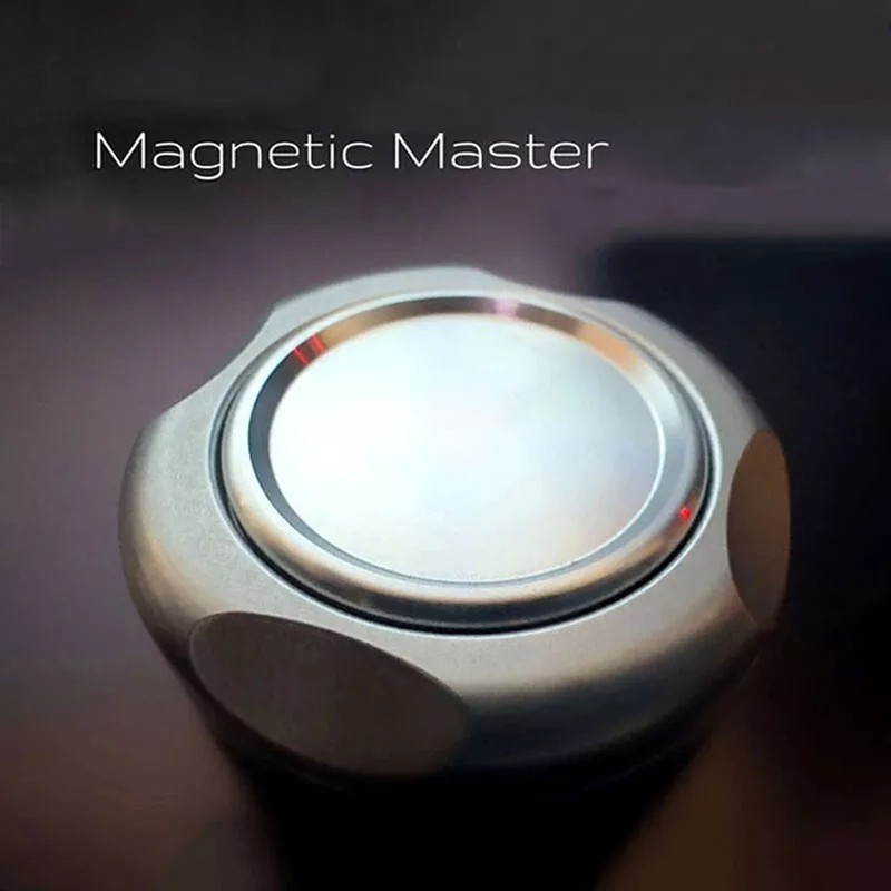 Magnetic Haptic Coin Silent Stainless Steel Flipped Fingertip Toy Rotatable