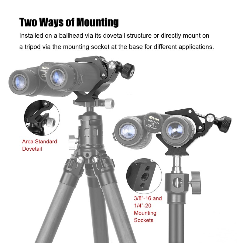 SUNWAYFOTO CC-09 Universal Binoculars Tripod Adapter Super Clamp with Arca