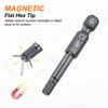 sourcing map Flat Hex Head Screwdriver Bits H4 (4mm) Magnetic