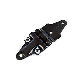 Whiting Style Box Truck Door End Hinge with Roller Cover (Various Options) - End Hinge Type: E-Coated Steel (Black)