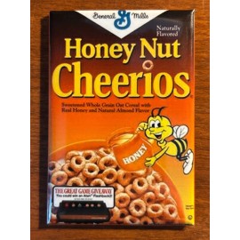Honey Nut Cheerios Cereal Box Fridge Magnet