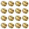 PATIKIL 3/16" ID Brass Compression Sleeve Ferrules, 16 Pcs Brass
