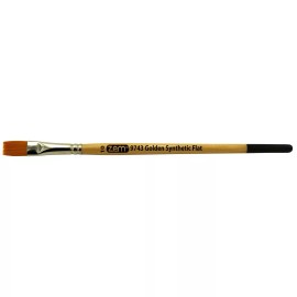 ZEM 9743 Student Golden Synthetic Shader Brush - 10