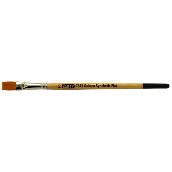 ZEM 9743 Student Golden Synthetic Shader Brush - 10