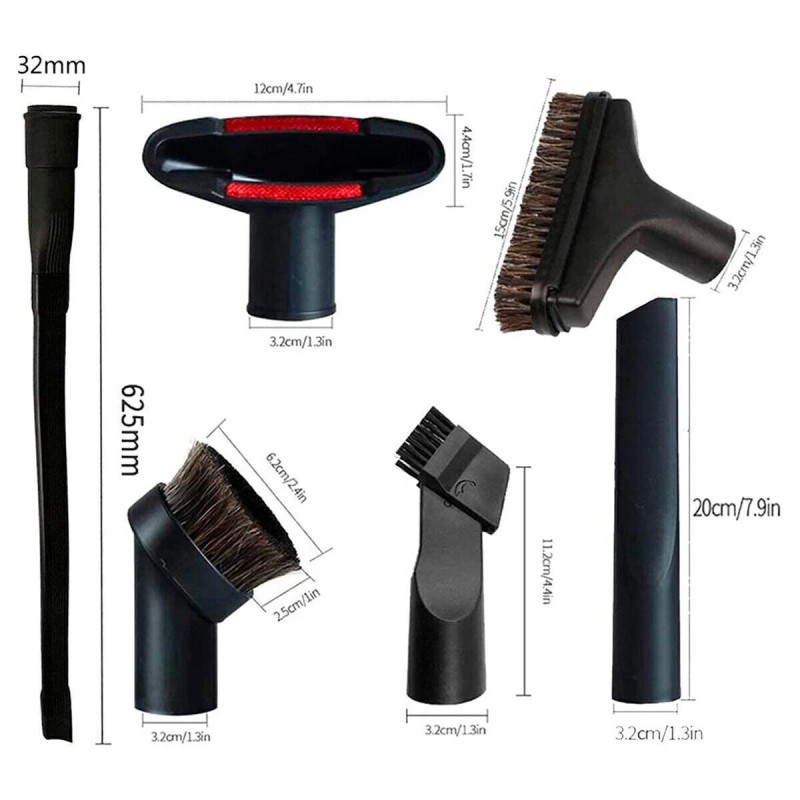 Universal 7Pcs for Shop Vac Household Cleaning Kits Attachments Vacuum
