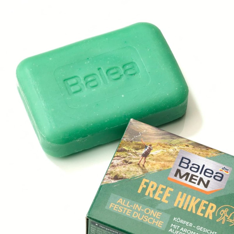 Balea Men Free Hiker, all-in-one solid shower gel for body,