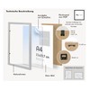 Pix FRAMES Picture Frame A4 Wood - Wooden Frame with
