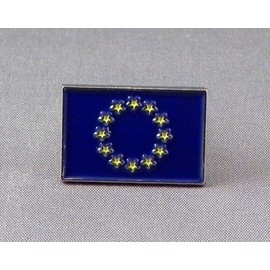 Mainly Metal Blue Metal Enamel Pin Badge Brooch European Flag of Europe (EU)
