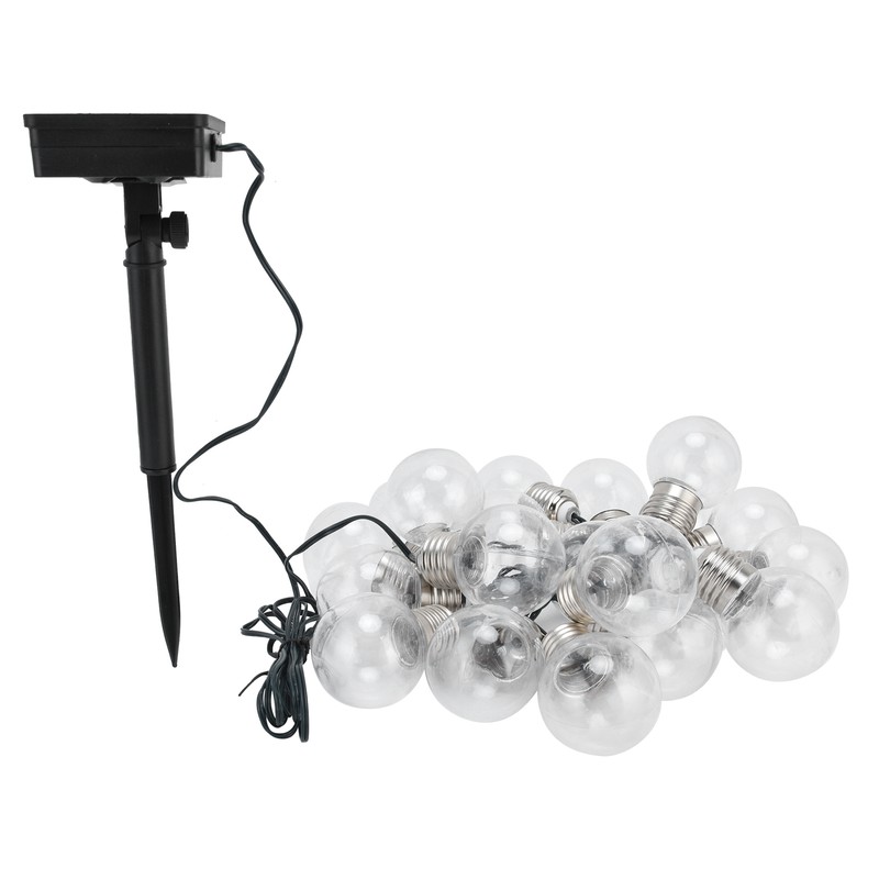 20LEDs G50 Solar Bulb Light String Outdoor Waterproof for Garden