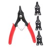 WOONEKY 1 Set Multi Functional Circlip Plier Tool Interchangeable Design