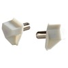 100 Pack Rok Hardware 5mm White Shelf Support Bracket Steel