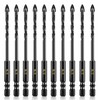 AVERZELLA 10 PCS 3/16 Inch Masonry Drill Bit Set, Tungsten