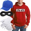 Shirtgeil Panzerknacker Bandits Costume Hoodie + Hat + Mask +