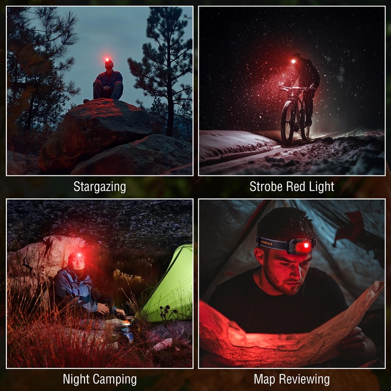 EverBrite Rechargeable Headlamp, 700 Lumens Head lamp for Adults, 6