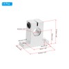 PATIKIL S K12 Aluminum Linear Motion Rod Rail Clamping Guide