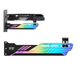 EZDIY-FAB Universal Video Card Holder GPU Brace Support 5V 3PIN Secure Graphics Card ARGB LED Light Video Card Sag Holder / Holster Bracket -309-1