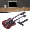 Wooden Miniature Guitar Elegant Mini Electric Guitar Musical Instrument Model