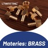 LTWFITTING Brass BSP Fitting Coupler/Adapter 1/2-Inch Female BSPP x 12mm