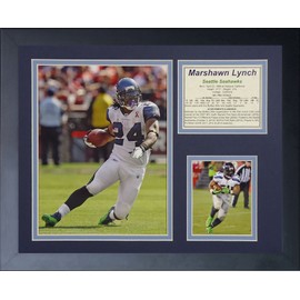 Legends Never Die "Marshawn Lynch Framed Photo Collage, 11 x 14-Inch (46959U)