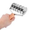 Stainless Steel Noodle Cutter: Pastry Lattice Roller Docker Wood Handle,