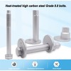 Opuiue Front Alignment Camber Toe Adjustment Bolts, Lower Control Arm