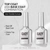 GAOY Gel Top Coat and Peel Off Base Coat Set,