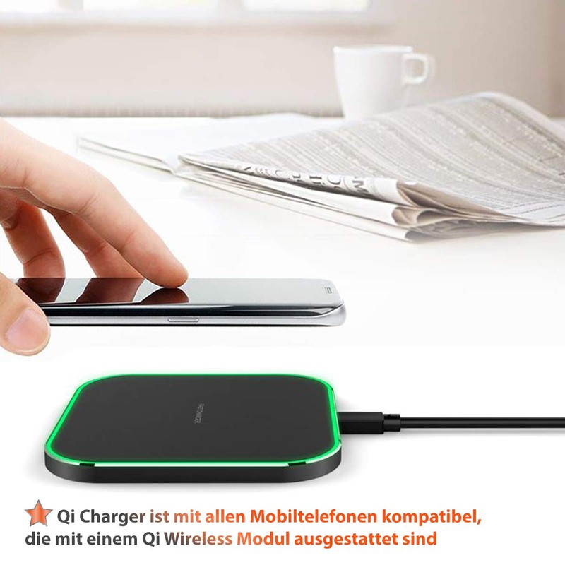 QI Wireless Fast Charger Compatible with Oppo Find X3 Pro