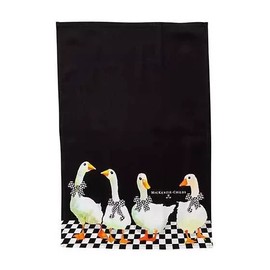 MacKenzie-Childs Mackenzie Childs Gaggle of Geese Dish Towel- Courtly Check-NEW