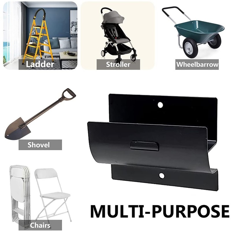 Wall Mount Ladder Grabber Ladder Storage Hook Heavy Duty Metal