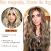 NOSTALGIA Brown Wigs for Women Brown with Blonde Highlight Lace
