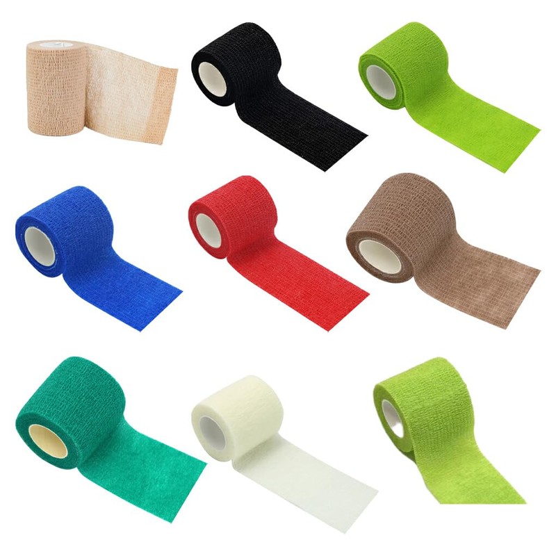 10pcs Moisture Wicking Impact Resistance Strong Elastic Sport Bandages For