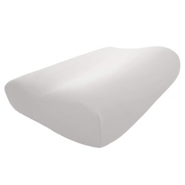 Edda Lux Cover Fits Tempur Shape Queen and Tempur Original Queen Sleeping Pillows 24x12 Inches Fits Pillow Sizes S, M, L, XL, Jersey Pillow Case for Neck Support Pillow, White