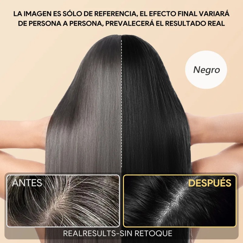 Kaisasa Shampoo Con Tinte Cubre Canas Con Aceite De Argán