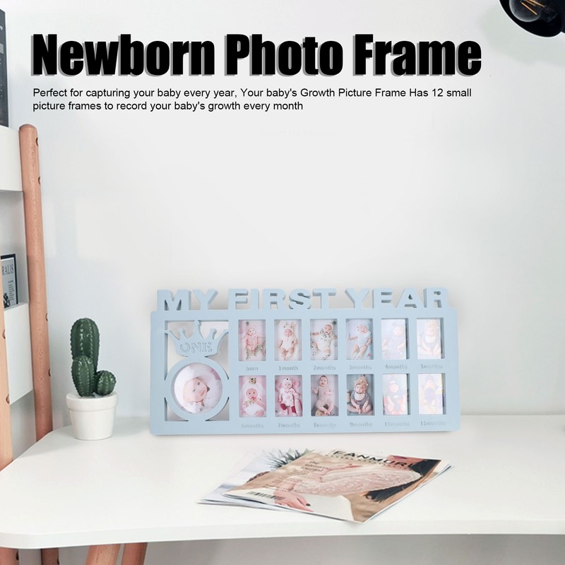 Newborn Photo Frame Durable Polished 12 Small Picture Frames Record