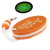 Riverruns Floating Key Ring Glow in Dark Lightweight Water Buoyant Key chain, Boat Key Chains for Water Sports (1 Pack, Orange, Medium)