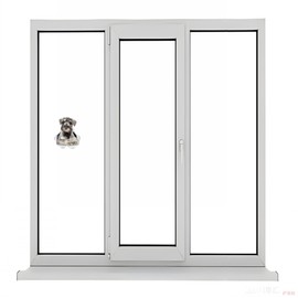 Car Sticker 25 cm (9.8 Inch) Standard Schnauzer Sticker Funny Standard Schnauzer Car Sticker Pet Dog Waterproof Sticker 3D Torn Metal Reflective Sticker Bumper Sticker