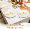 Bokon 12 Set Clear Charger Plates Bulk 13 Inch Beaded