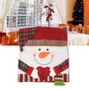 Xmas Dinner Chair Back Covers Easy To Install Soft Anti