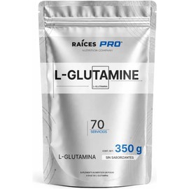 Glutamina En Polvo 350g Aminoácidos L-glutamina Raíces Pro Sin Sabor