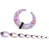 YOFANST Acrylic Crescent Shaped Horseshoes Taper Set Pincher Septum Rings