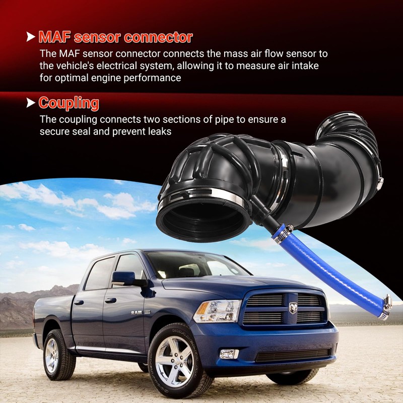 696-207 Engine Air Intake Hose Filter Tube Compatible with Ram