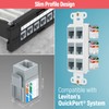 Everest Media Solutions 90° Angled CAT6 Keystone Jack in Grey