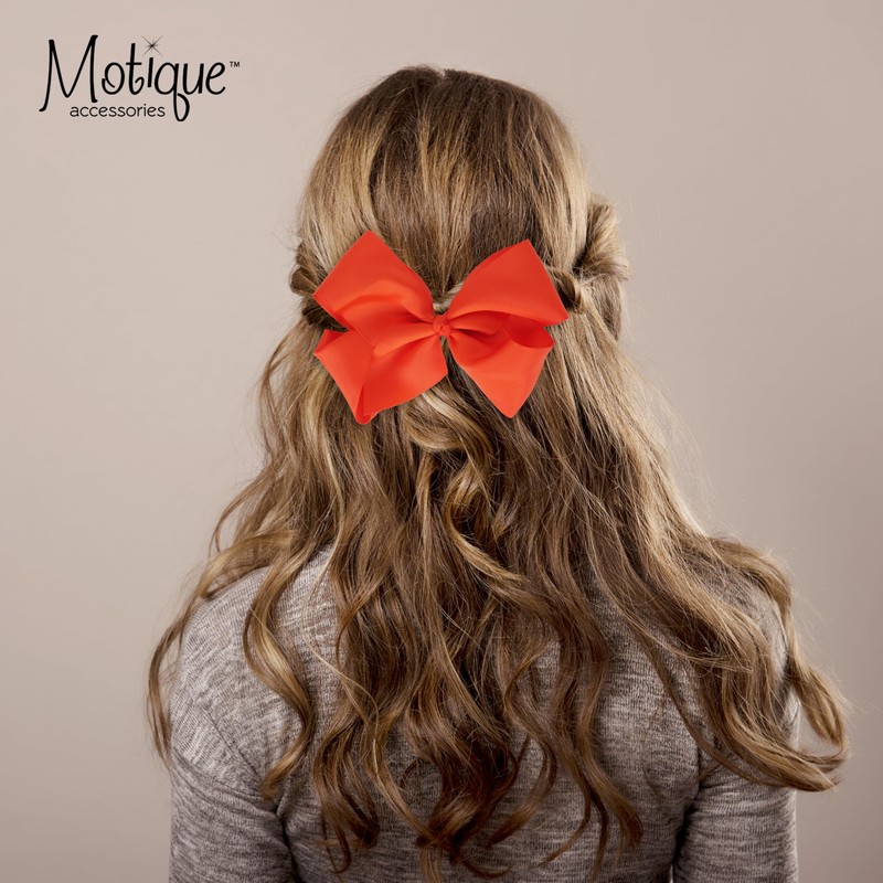 5.5 Inch Grosgrain Hair Bow Clip For Woman And Girls